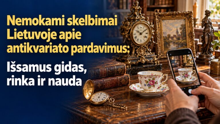 Nemokami skelbimai Lietuvoje apie antikvariato pardavimus: Išsamus gidas, rinka ir nauda